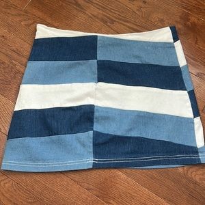 Altar’d State size L striped jean skirt